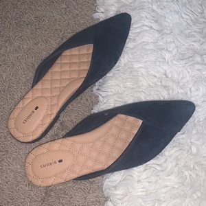 NWOT Birdies The Swan Slide/Mule in Navy Suede, Size 8